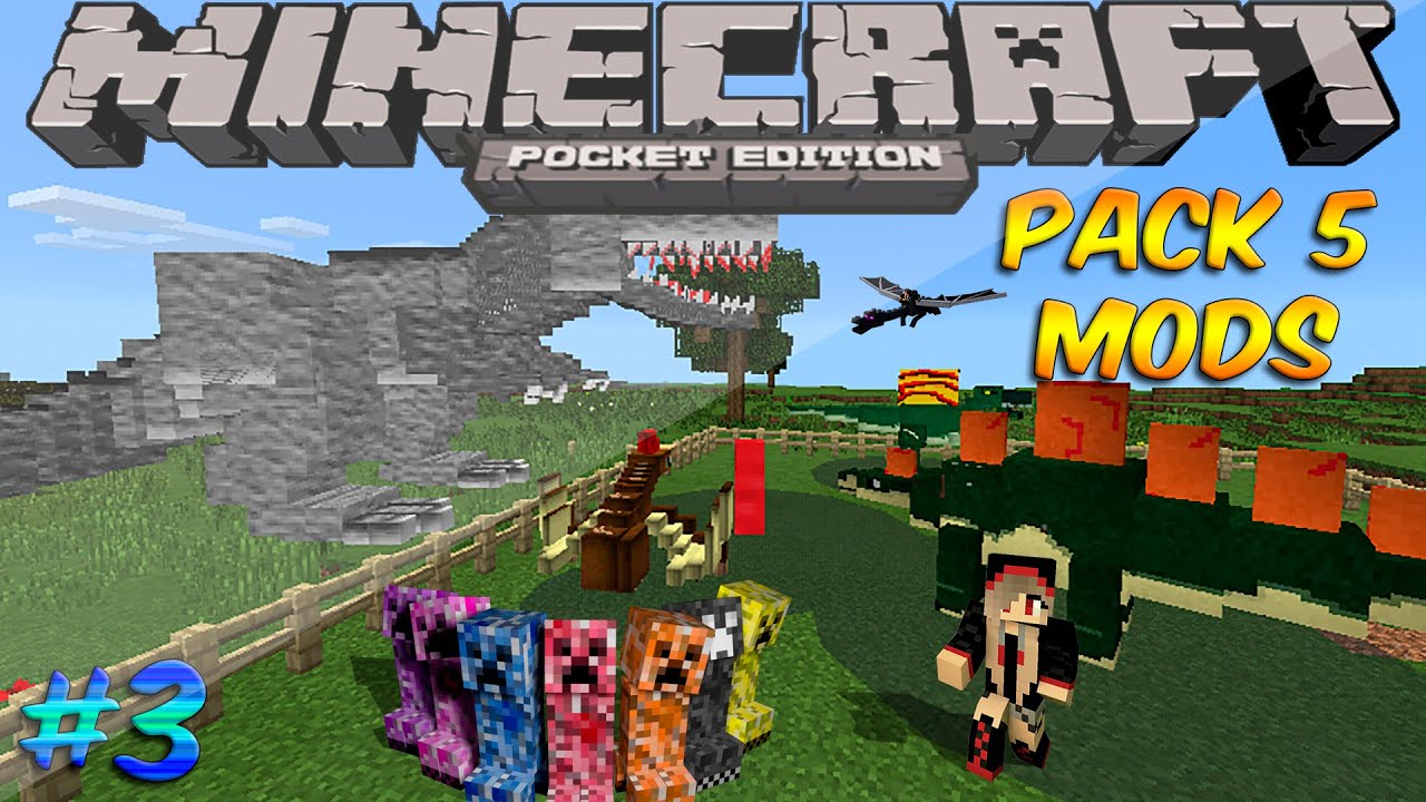 Pack 5 Mods 3 For [ Minecraft PE (Pocket Edition) 0.13.0 ] YouTube