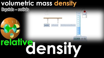 Mesuring volumetric mass DENSITY - Relative DENSITY (specific gravity) - PCCL Physics - Matter
