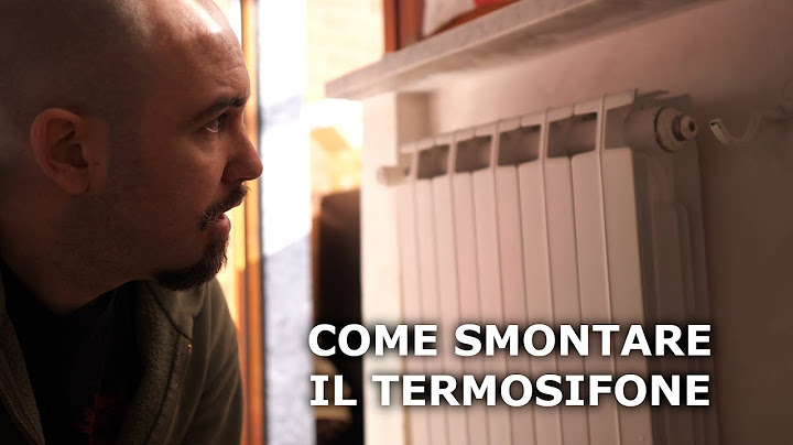 Come smontare il termosifone