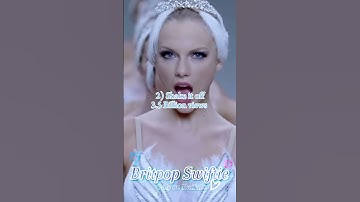 Top 6 most steamed Taylor Swift music videos! #taylorswift #swifties #shorts