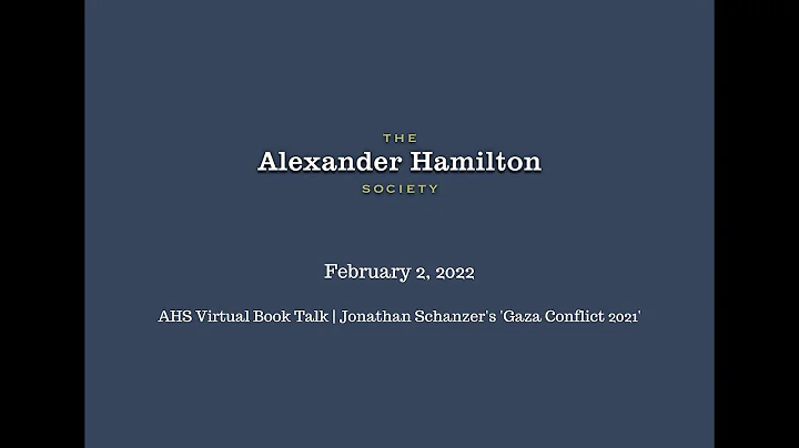 Jonathan Schanzer's 'Gaza Conflict 2021' | AHS Vir...