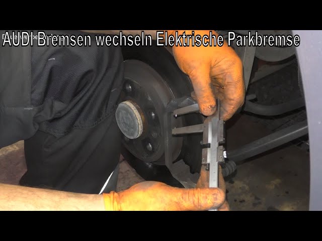 Audi A4 B9 Elektrische Parkbremse Bremsbeläge wechseln