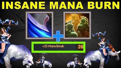 1 Hit 89 Mana Burn [x10] [ Mana Break + LvL 20 Talent + Juxtapose ] | Dota 2 Ability Draft