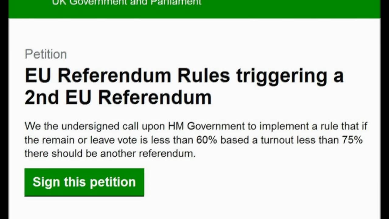 Brexit petition - есть второй миллион !!!