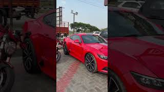 Red Obsession on Road,Ducati Monster 796 + Mustang GT 🔴 | Ultimate Red Obsession #shorts