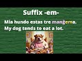Esperanto: Suffix -em-