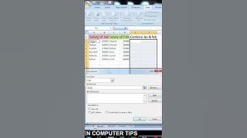 Combine two table trick II Excel Trick & Tips #short #ytshorts     #youtubeshorts    #youtubevideo