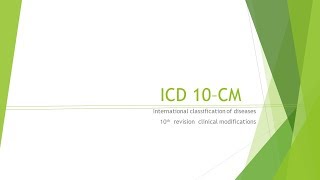 ICD 10 -CM Conventions