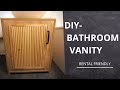 DIY - BATHROOM VANITY // RENTAL FRIENDLY