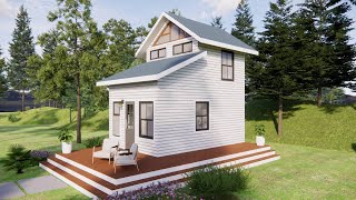 4x6 Meters  Gorgeous Beautiful Cottage House With Bed Lof | Exploring Tiny House