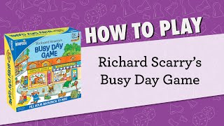 How To Play: Richard Scarry's Busy Day Game for 2 to 4 Players from Briarpatch screenshot 2