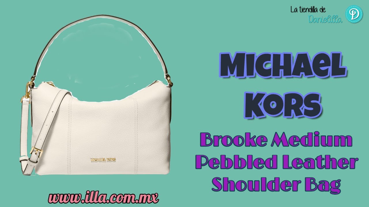 michael kors pebbled leather shoulder bag