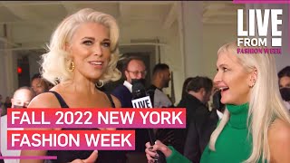 Famous Hannah Waddingham Gushes Over Christian Siriano at NYFW | E! Red Carpet & Award Shows Profile