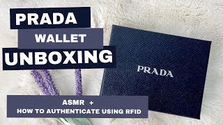 PRADA WALLET UNBOXING + How to authenticate luxury items using RFID