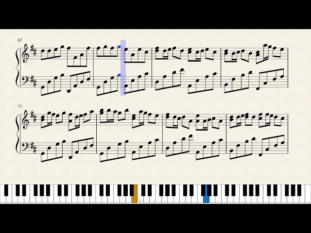 Canon in D (Pachelbel) - Piano class=