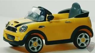 Rollplay 6V Mini Cooper Ride On Toy, Battery-Powered Kid's Ride On Car - Yellow