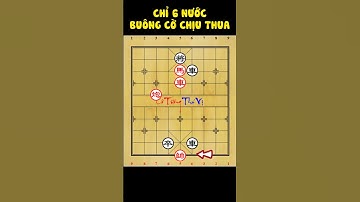 Cờ Tướng Tàn Cục EXPERT P.59 - Xe Pháo Mã Đối Đầu 2 Xe Tốt, Chỉ 6 Nước Buông Cờ Chịu Thua #shorts