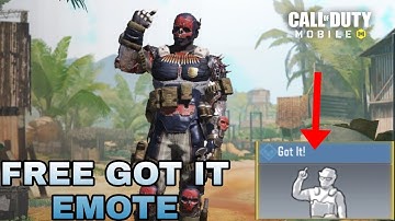 HOW TO GET FREE EMOTE IN COD MOBILE ... Free Got It Emote in call of duty mobile cod mobile