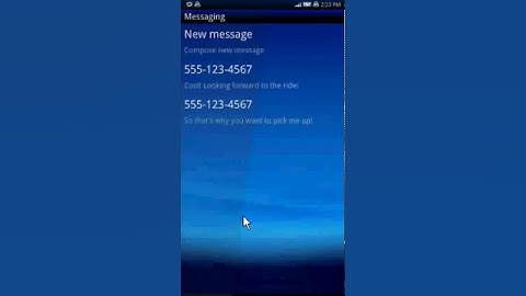 Sony ericsson Xperia X10 Msg backup