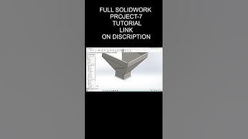 PROJECT-7  IN SOLIDWORK  #SHORT #SOLIDWORK #SOLIDWORKTUTORIAL #SOLIWORKTUTORIAL #SOLIDWORKFORBIGGNER
