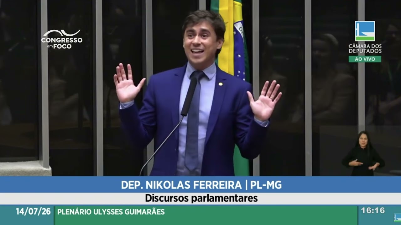 Nikolas Ferreira ironiza PL da Misoginia: "a gente deve estar sem preocupação no Brasil" Nikolas Ferreira ironiza PL da Misoginia: "a gente deve estar sem preocupação no Brasil"