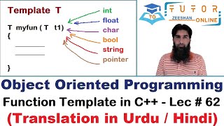 Function Templates in C++ | OOP (C++) LECTURE – 62 |