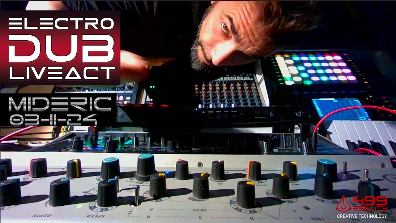 Dub tech part 1 - live analog at 499reality studio - Geneva - MiDeRiC