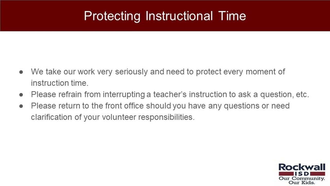 RISD Volunteer Training