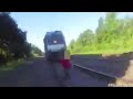 Video: Cop shouts, saves man from oncoming train