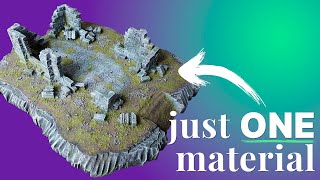 RUINED TEMPLE for DnD & Wargaming (Cheap and Easy fantasy terrain)