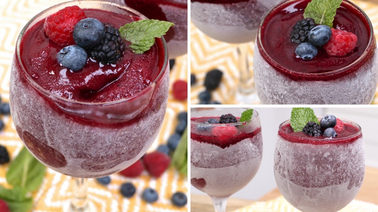3-Ingredient Berry Wine Slushies! | Divas Can Cook