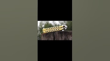 Transforming a Rusty Bearing into a Razor-Sharp Butterfly Knife! CS: GO Balisong! #blacksmith  #diy