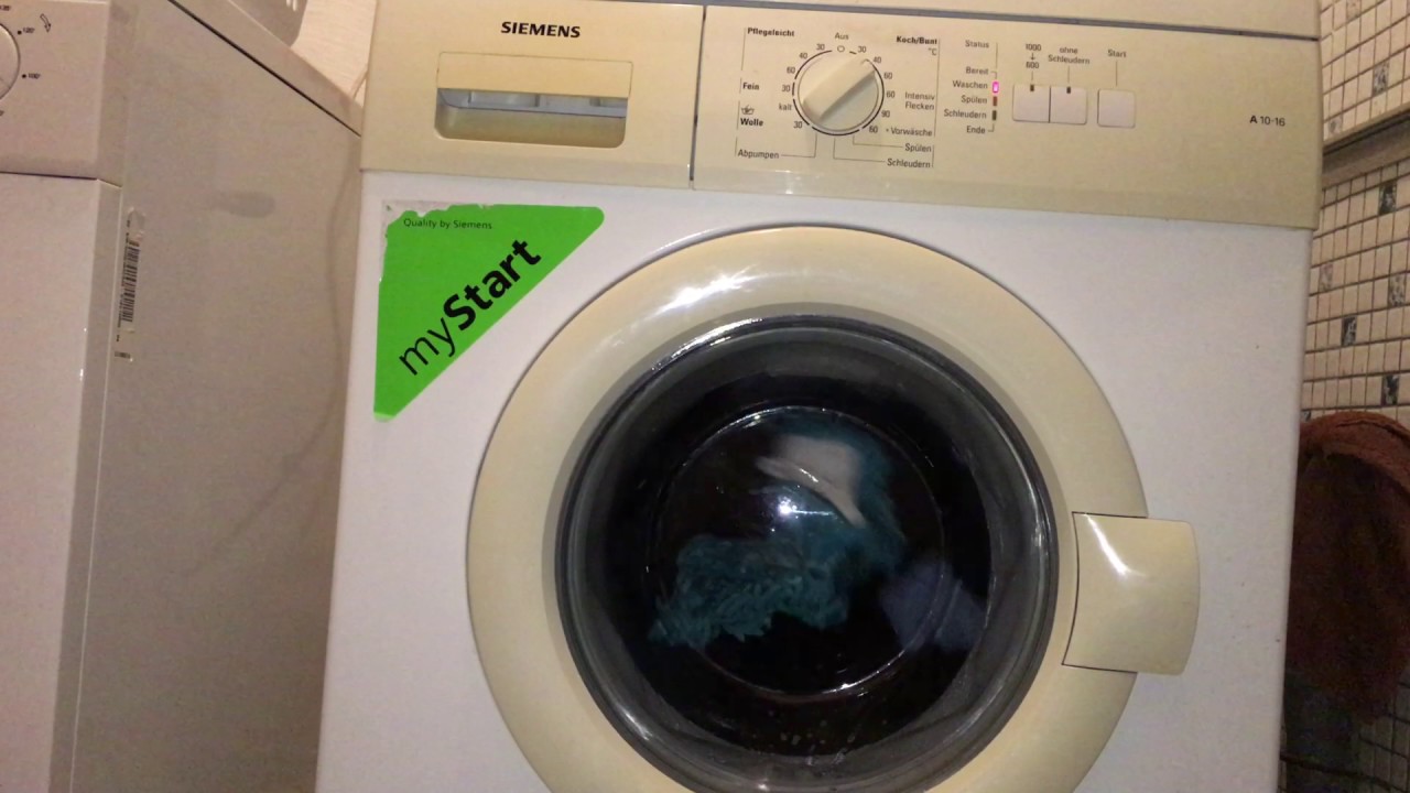 Entspannung Waschen Entspannungswaschen Impressionen Waschmaschine Siemens A1016 Relaxen kompl. ASMR