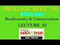 Ecology||Biodiversity & Conervation||Lecture_03