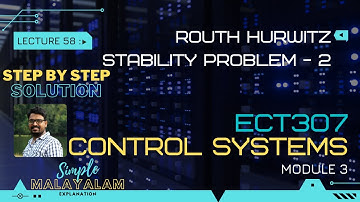 Routh Hurwitz Stability check - Problem 2 - Step by Step solution | CS - Module 3 | Lect 58