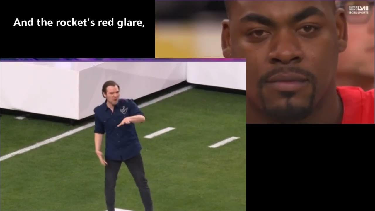 2024 Super bowl National Anthem ASL Daniel Durant YouTube