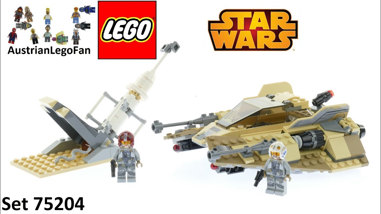 Lego Star Wars 75204 Sandspeeder Speed Build - YouTube