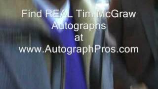 Tim McGraw Signs Autographs in NYC
