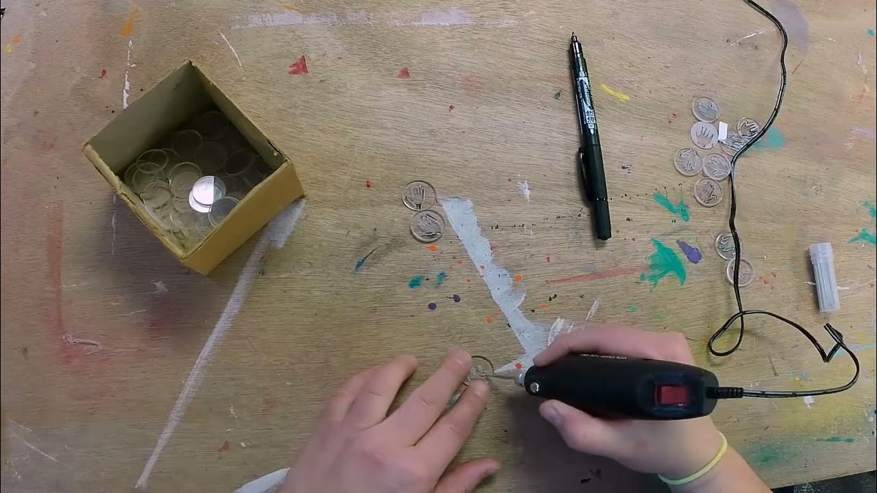 Etching Glass with a Rotary Tool Knock off Dremel from Harbor Freight