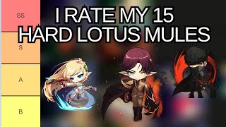I MADE A TIER LIST OF MY 15 HARD LOTUS MULES