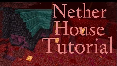 Minecraft: Nether House Tutorial - How To Build A House In Minecraft / Easy /