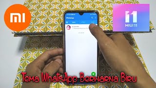 Cara Merubah Tema WhatsApp Di Hp Xiaomi MIUI 11 Berwarna Biru Keren screenshot 5