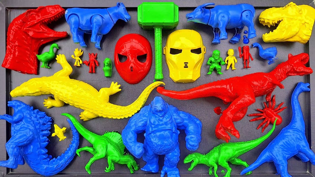 Dinosaurus Jurassic World Dominion : T-rex/ Brachiosaurus/ Skibidi/ Spider-Man/ KingKong/ Godzilla