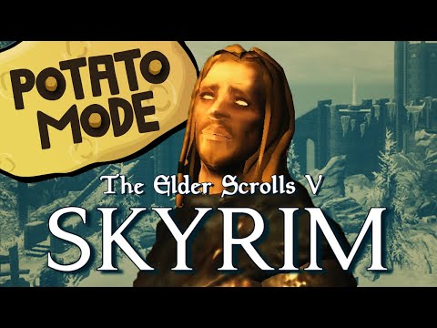 Skyrim’s Ultra-Low Graphics Mod Creates A Bizarre And Beautiful Wonderland | Potato Mode