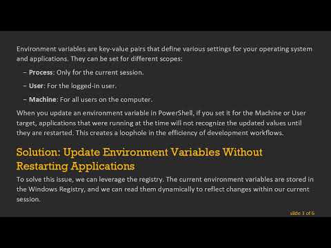 How to Set Environment Variables in PowerShell Without Restarting Applications