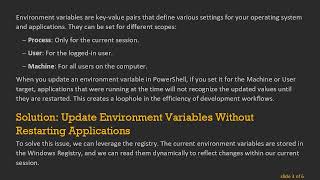 How to Set Environment Variables in PowerShell Without Restarting Applications