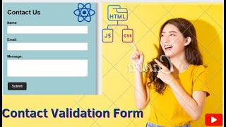 contact form validation in javascript | HTML CSS JS| Deepti Hooda