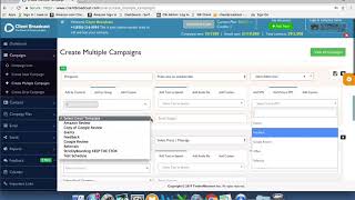 Creating multiple campaigns
