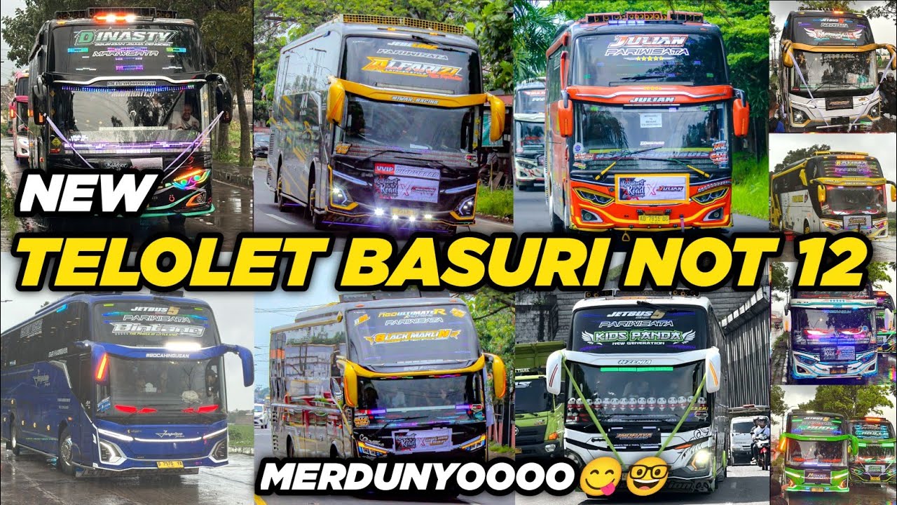 MERDU & VARIATIF!!! KLAKSON BASURI TELOLET 12 NOT, BUS INDONESIA