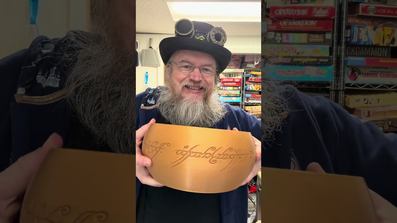 Новый дизайн инкрустации для чаши, вдохновлённой «Властелином колец». 